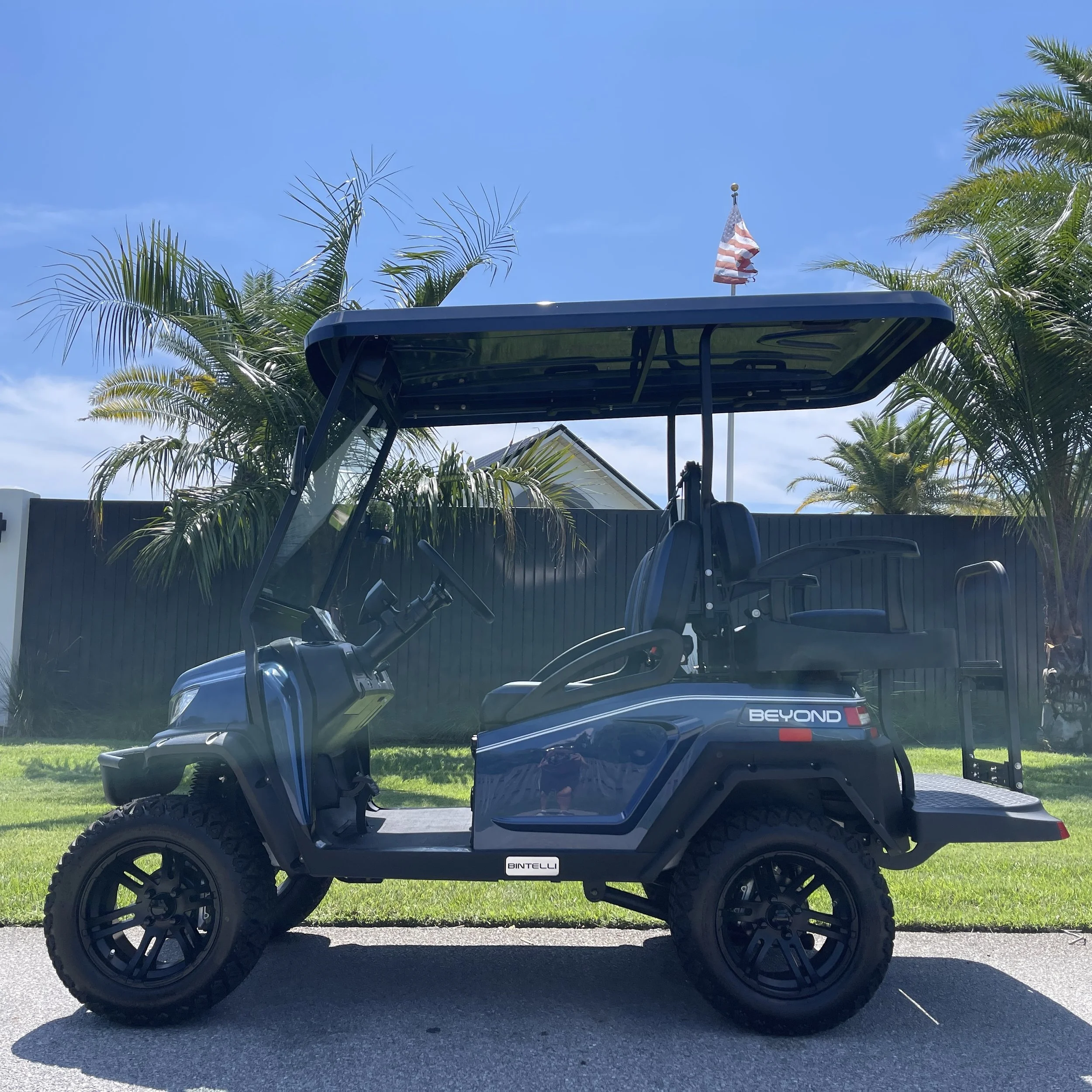 A Smart Buy - Lifted Bintelli Electric Golf Cart - Always Beach Better