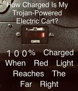 Close up of the Trojan battery meter on 4BB31