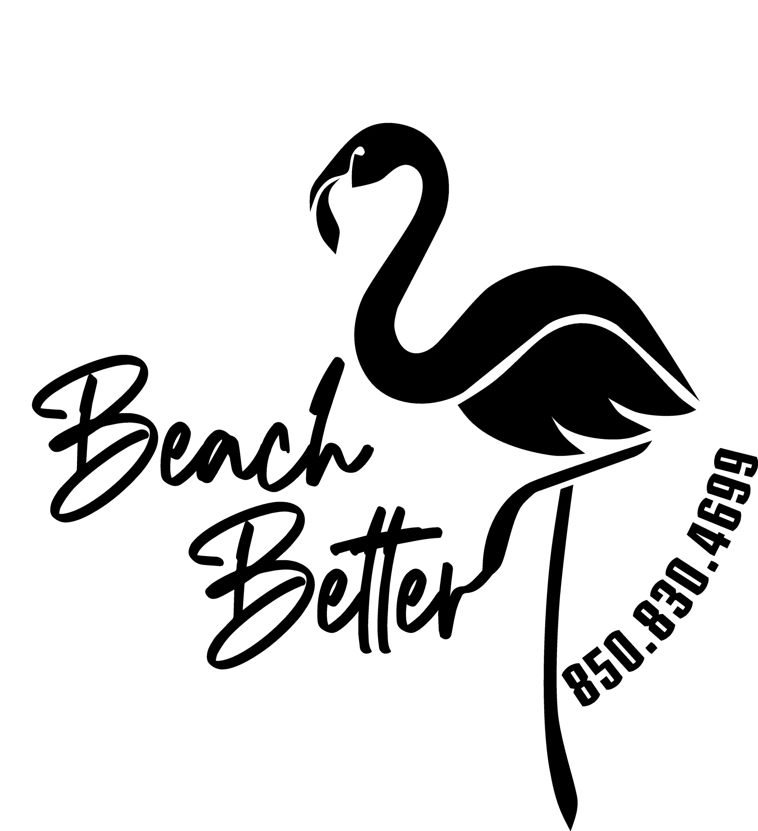 Square Beach Better Logo with phone number