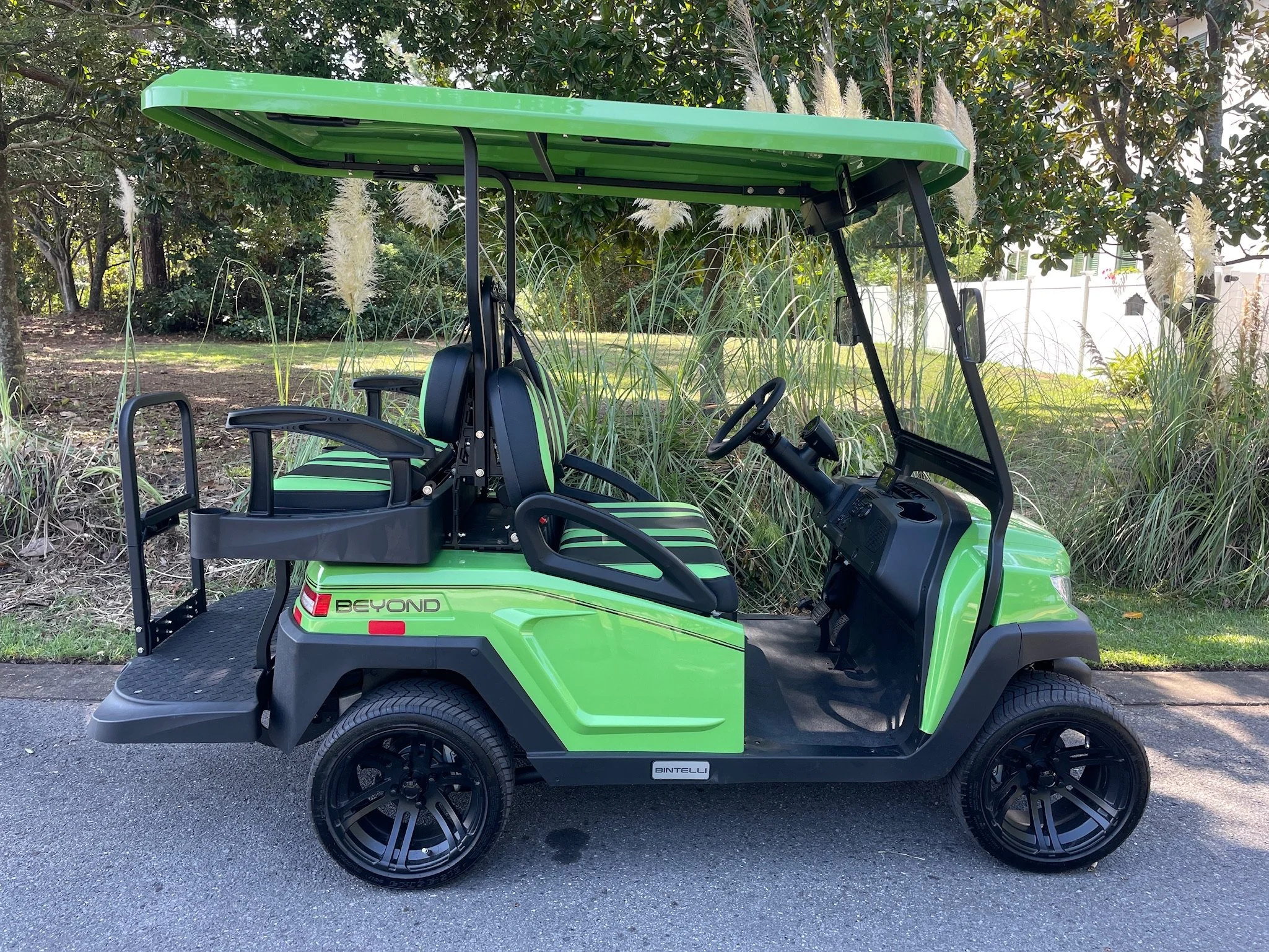 4LB12L Lime Golf Cart Beach Better Rental