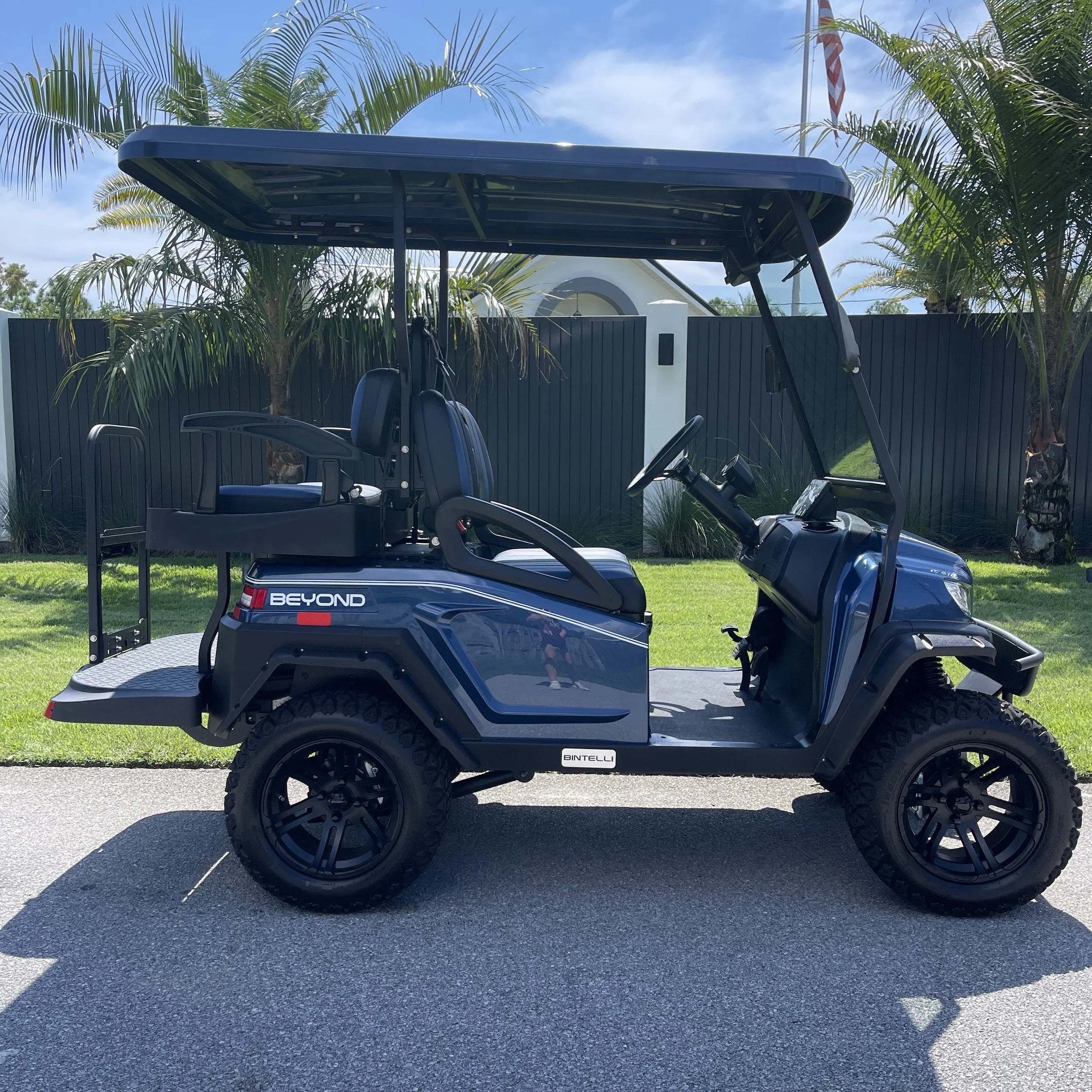 A Smart Buy - Lifted Bintelli Electric Golf Cart - Always Beach Better