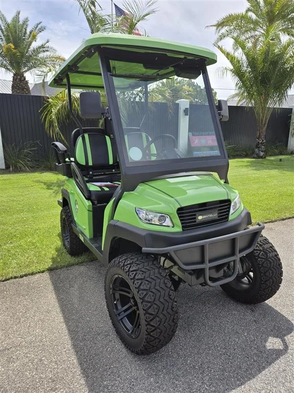 Used Lifted Bintelli Beyond Lime Green 4 Seat (4PL), Lithium, LED Glow System - Always Beach Better