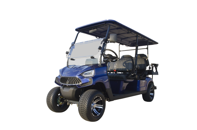 CV56L luxury cobalt 6-seat 2026 VCarts E-Series electric golf cart
