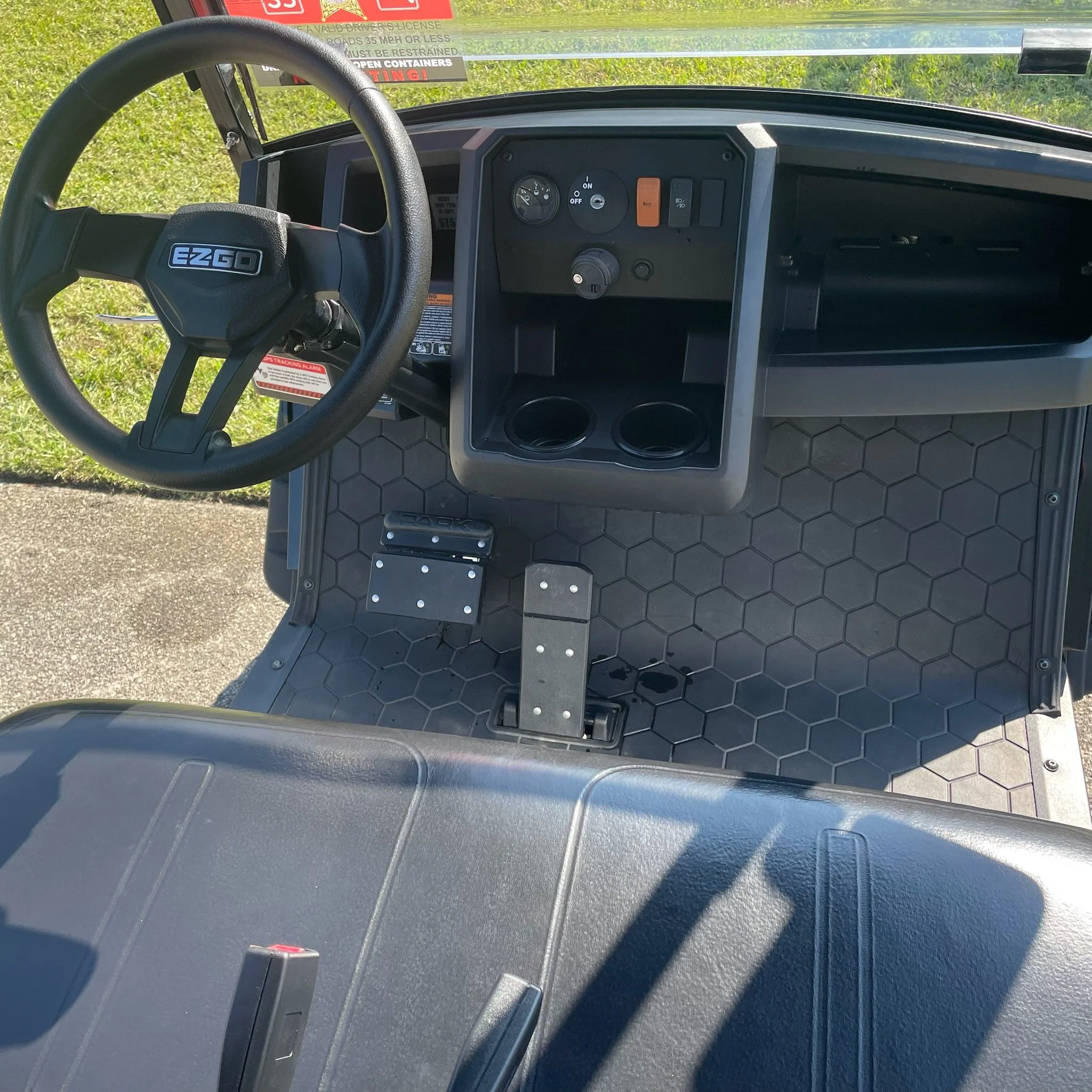 Lifted Gas ASPT Silver 6 Seat Golf Cart & Soundbar - Always Beach Better