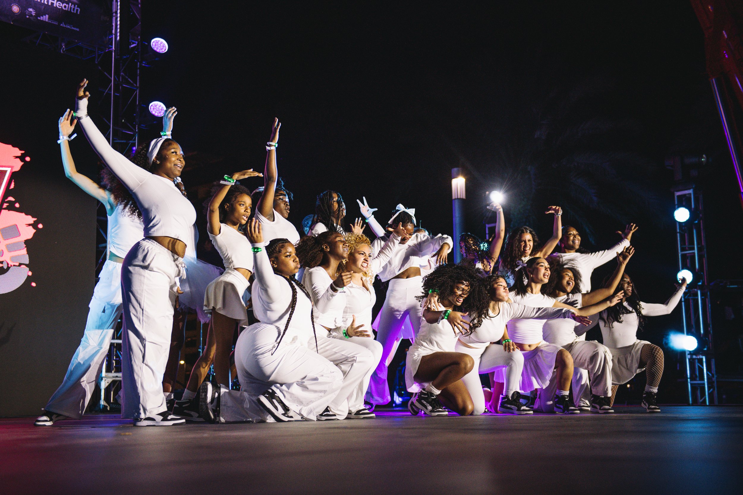 The Lake Mary High School Unity Step Team performs at IMMERSE