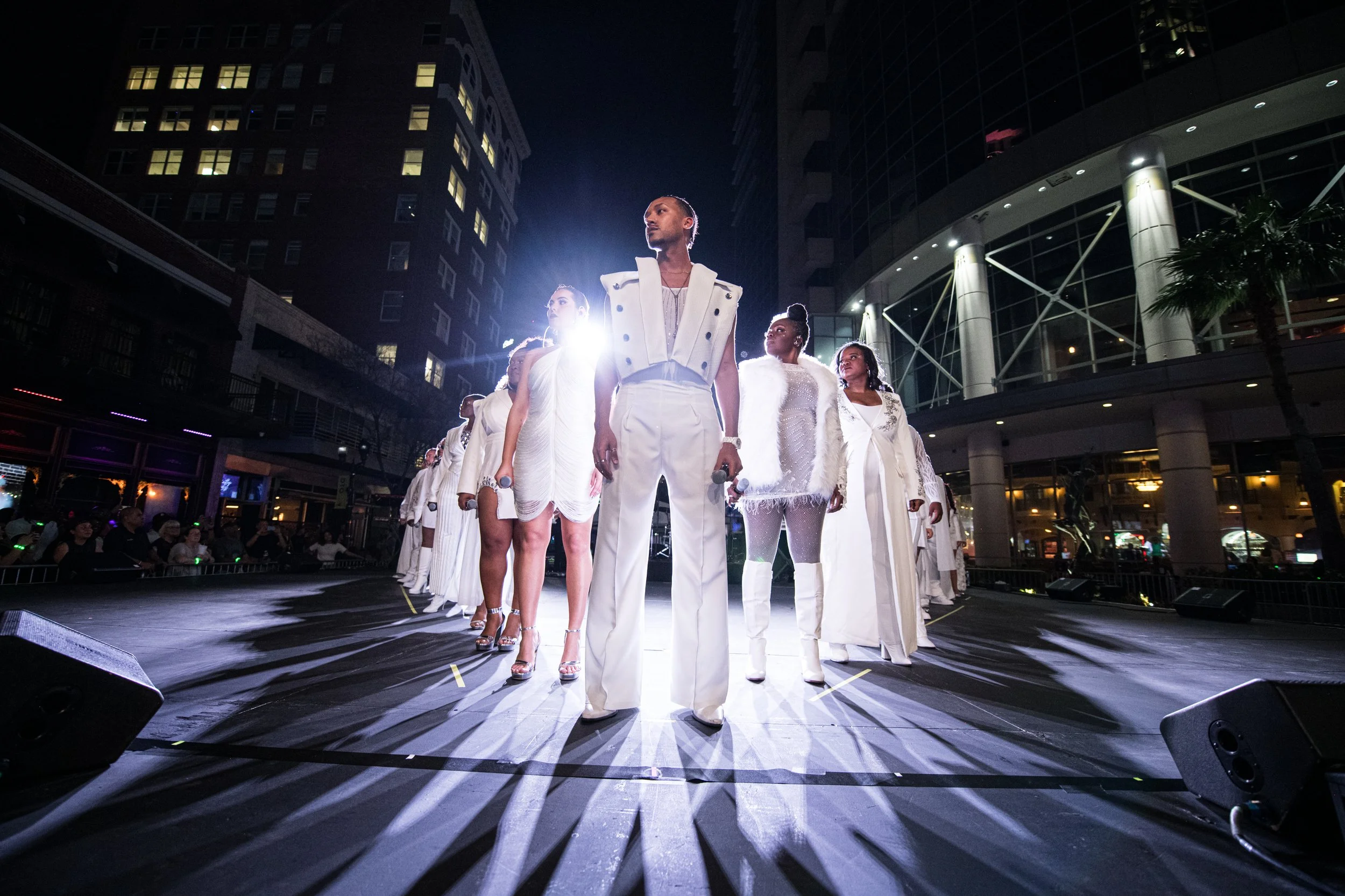 Orlando Vocal Collective stands ready to perform. 
