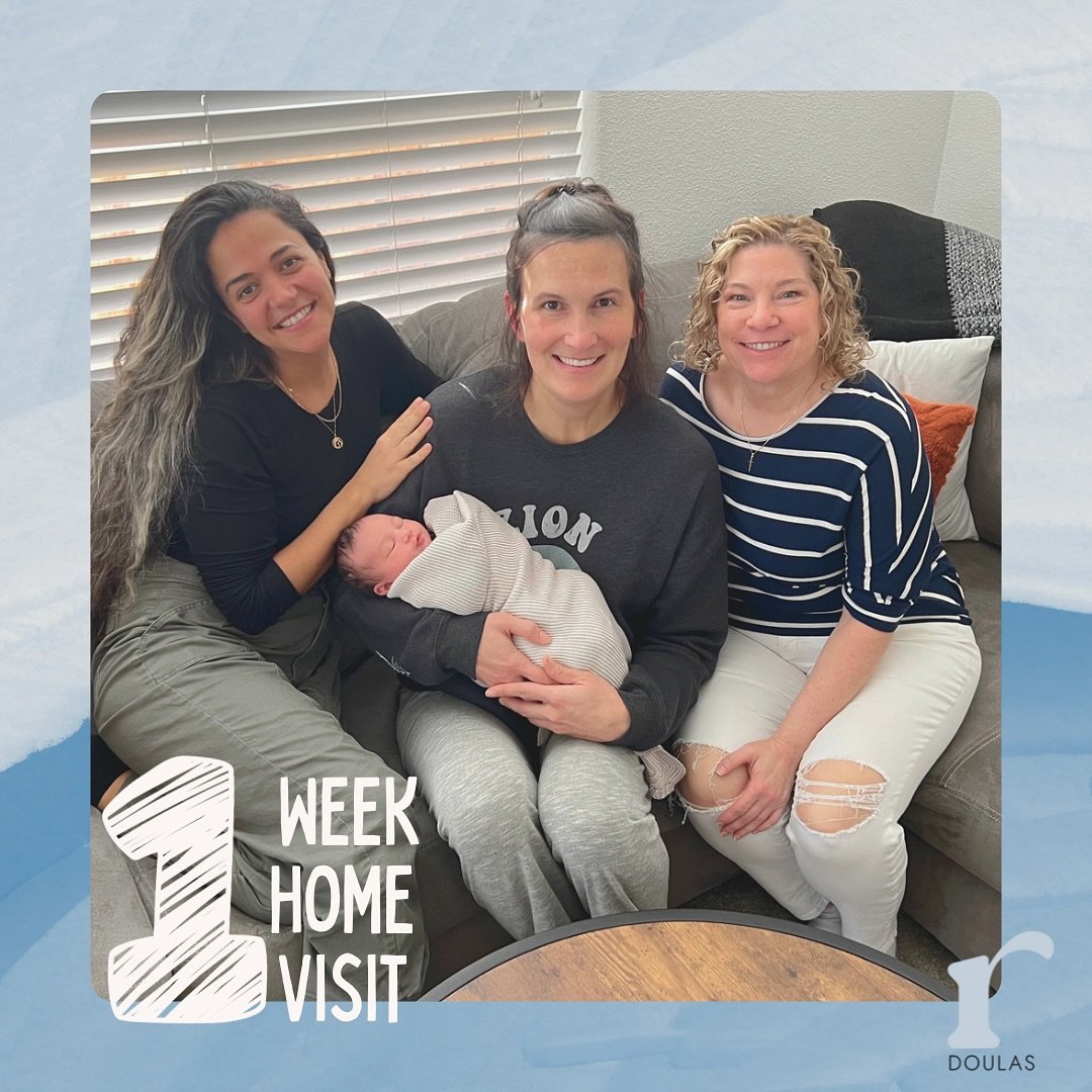 The one week visit! This precious visit is included in our Birth Package and it&rsquo;s such a sweet time to reconnect after such a huge event. This visit can look different for each client based on their needs at that time. Some things we love to do