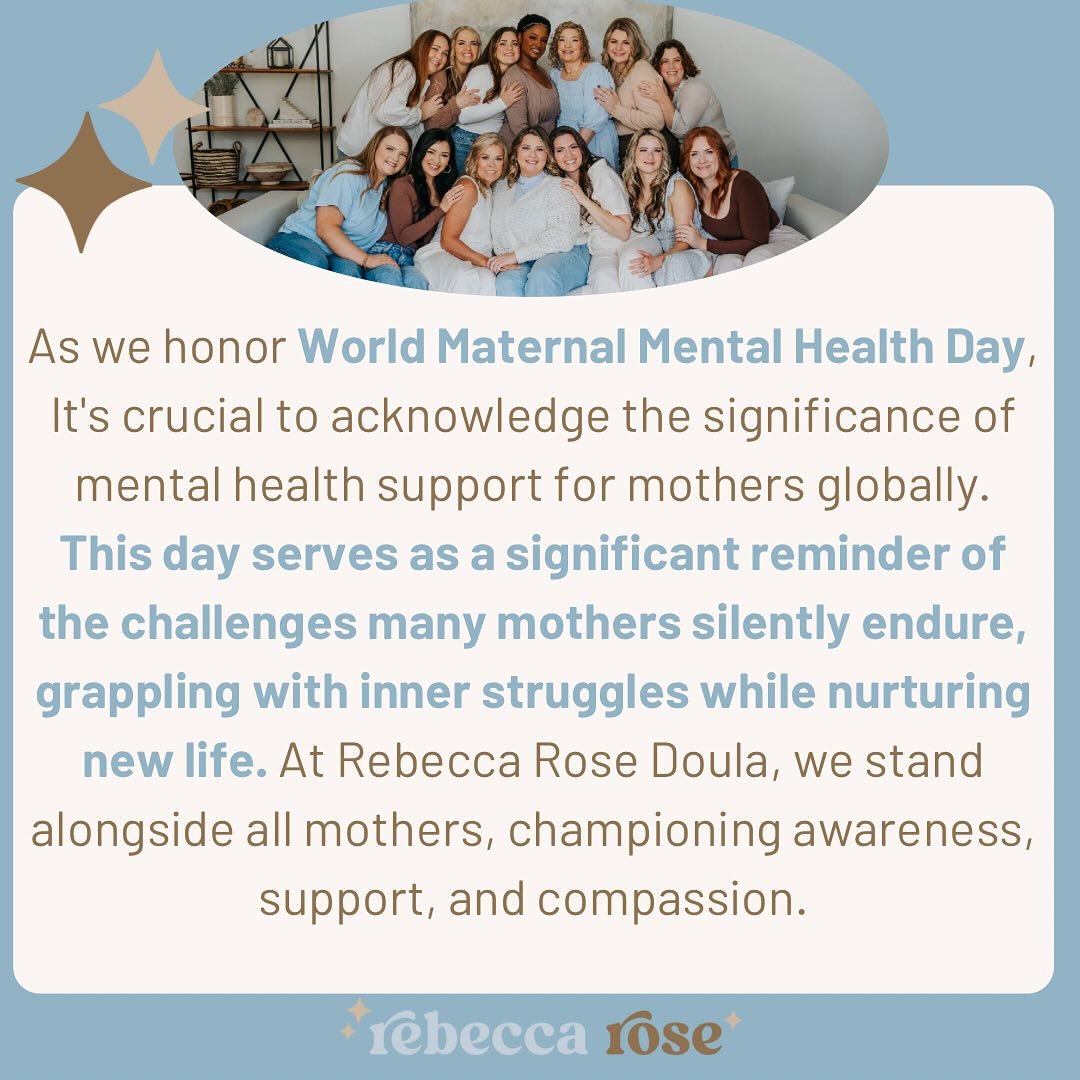 Today and every day, let&rsquo;s prioritize maternal mental health. 🩵 #maternalmentalhealthday #supportformothers