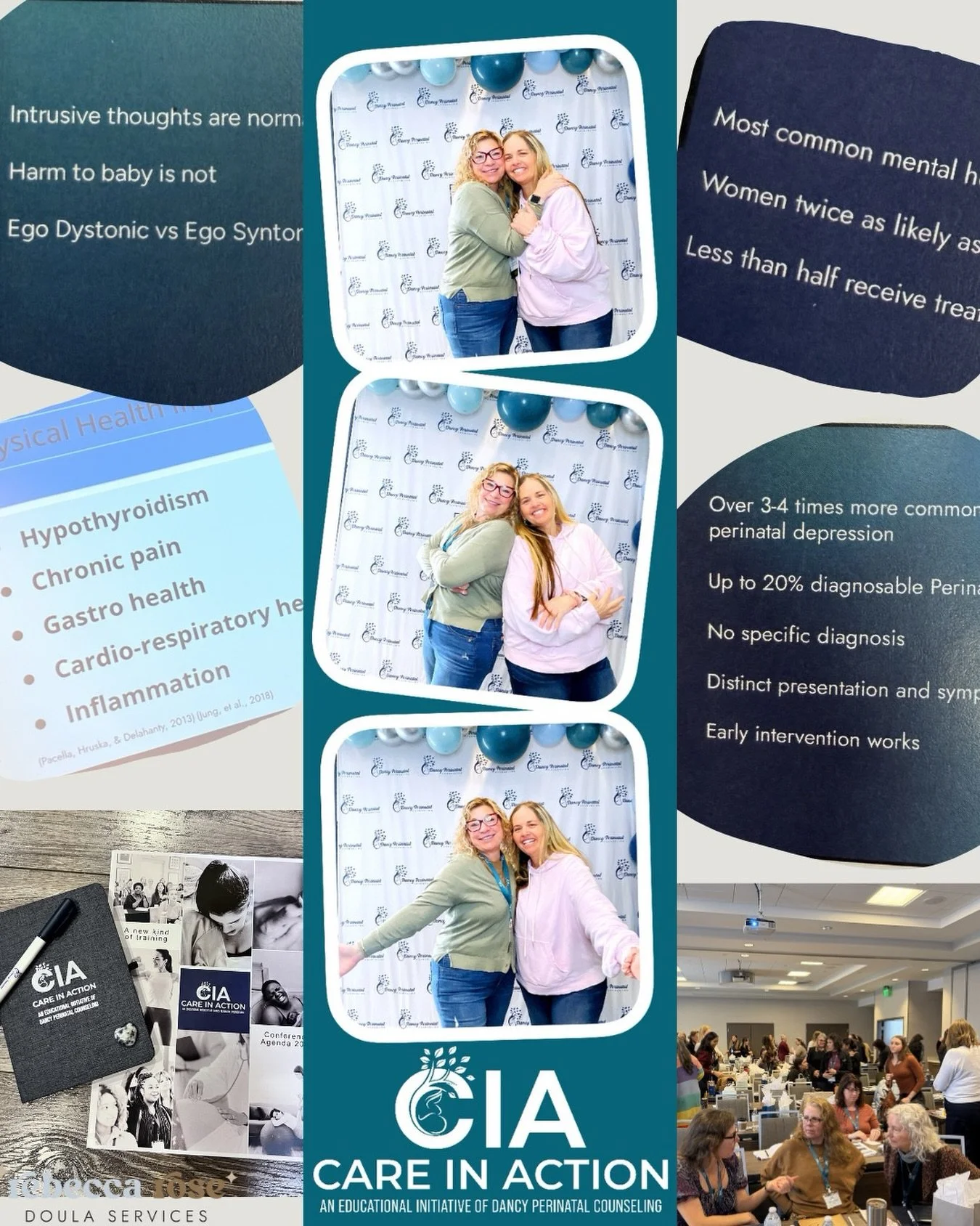 Tracey and Tracy recently attended the Care in Action Conference 2026 @dancyperinatalcounseling a full-day professional training designed specifically for bedside perinatal providers including doulas, nurses, midwives, lactation consultants, and post