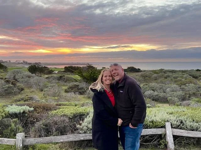 Watching sunsets at Pebble Beach