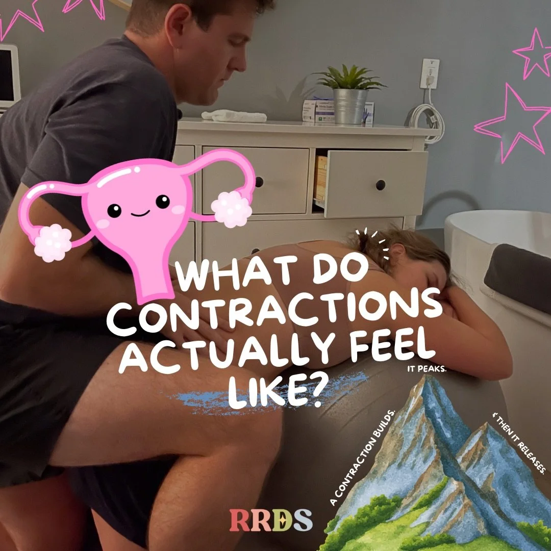 One of the most common questions we get is, &ldquo;What do contractions actually feel like?&rdquo; 🦢

I LOVE this analogy because it helps you look at contractions differently. Your uterus is a muscle and just like during a workout, when you feel th