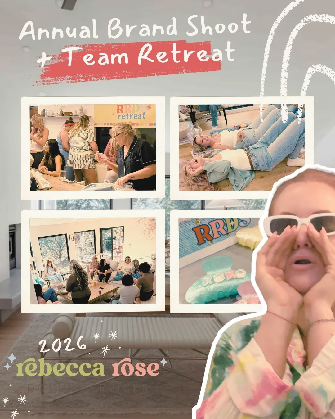 Annual RRDS Brand Shoot + Team Retreat 🫶🤌🏽🎥

The most magical weekend with the BEST doulas. So much love, laughter, connection, and gratitude. I love these women endlessly and feel so lucky to do this work alongside them. 🥹

So grateful for our 