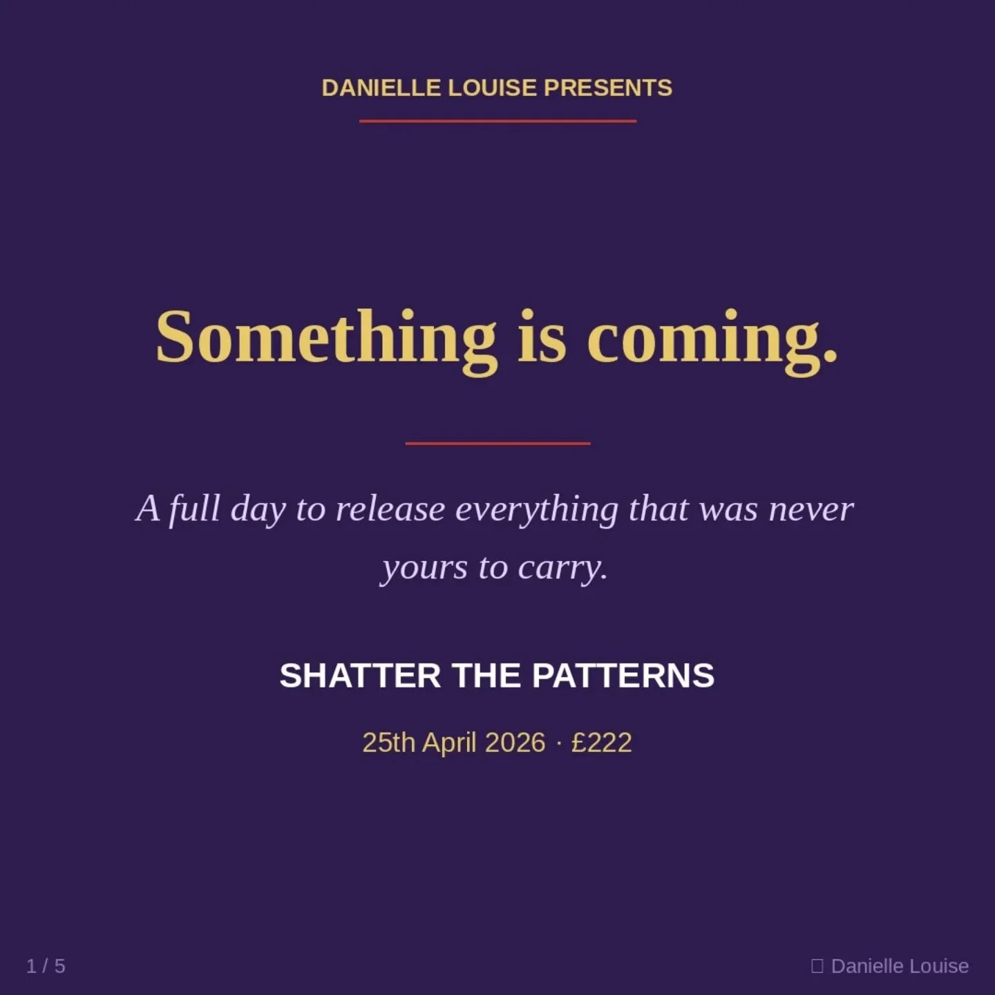 On the 25th April I'm holding a full day called Shatter the Patterns. Here's what it is and why I built it. 

#womeninleadership #selfdevelopmentforwomen #rootcause #growthmindset