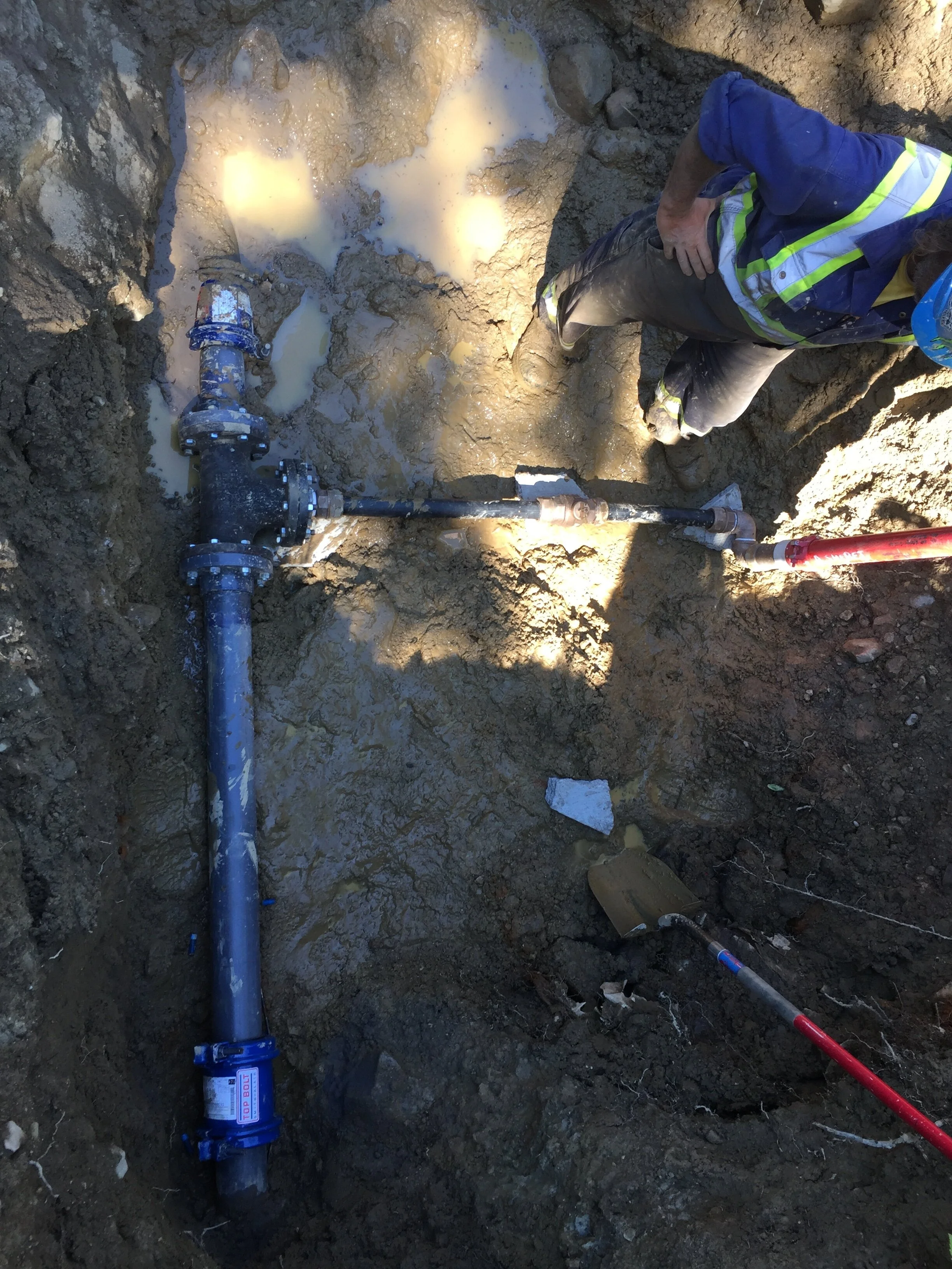 Fusing Pipe HDPE Fusion — Teale's Water Utility Services