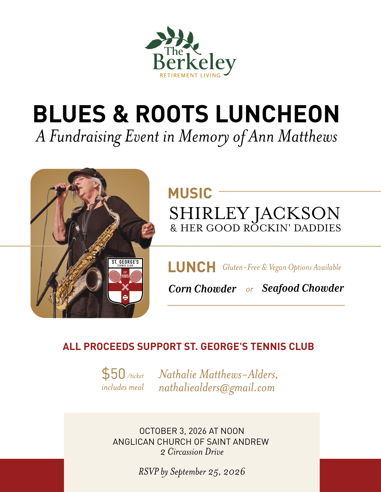The Berkeley Blues & Roots Luncheon Official Poster