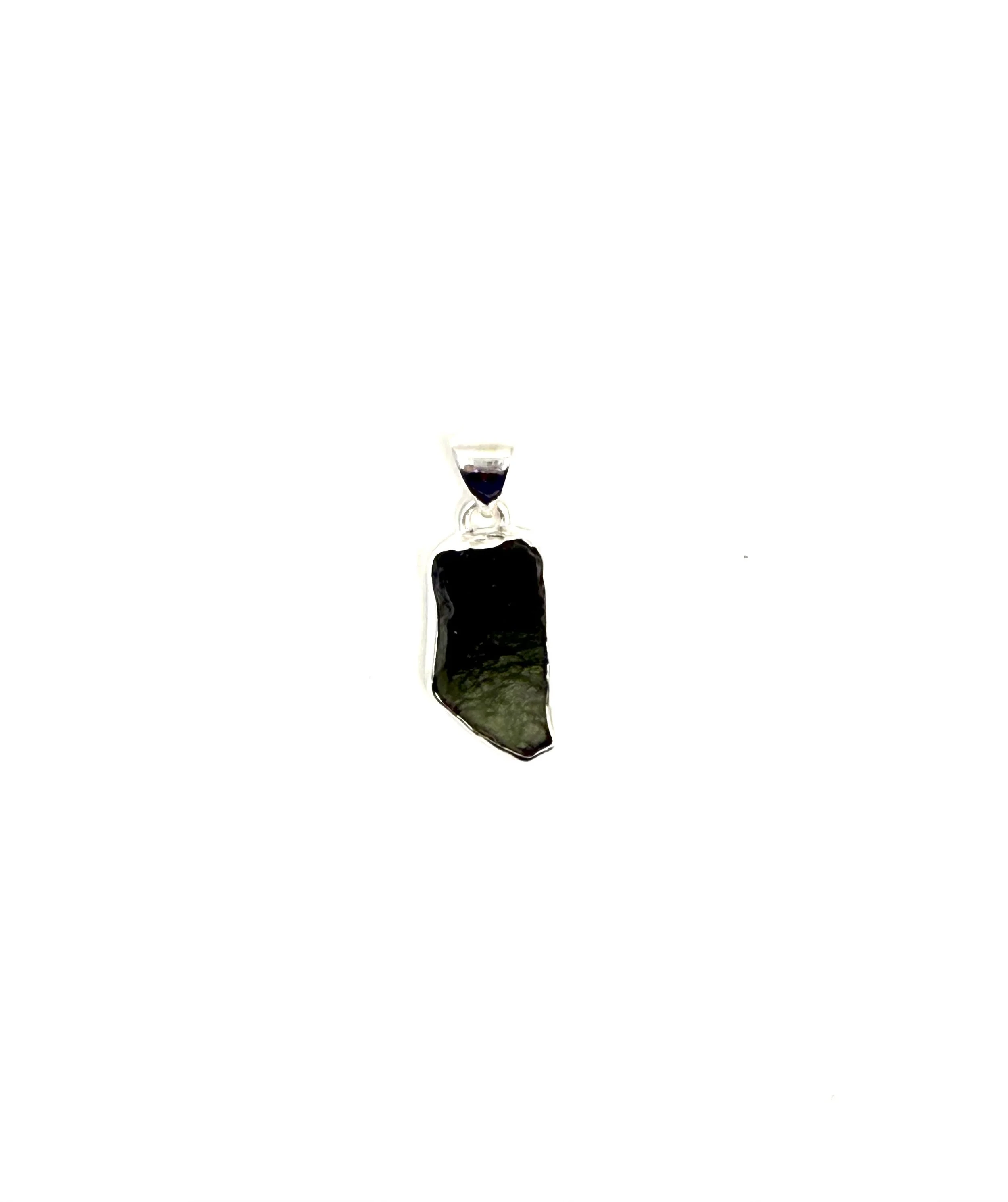 Sterling Silver Moldavite Pendant