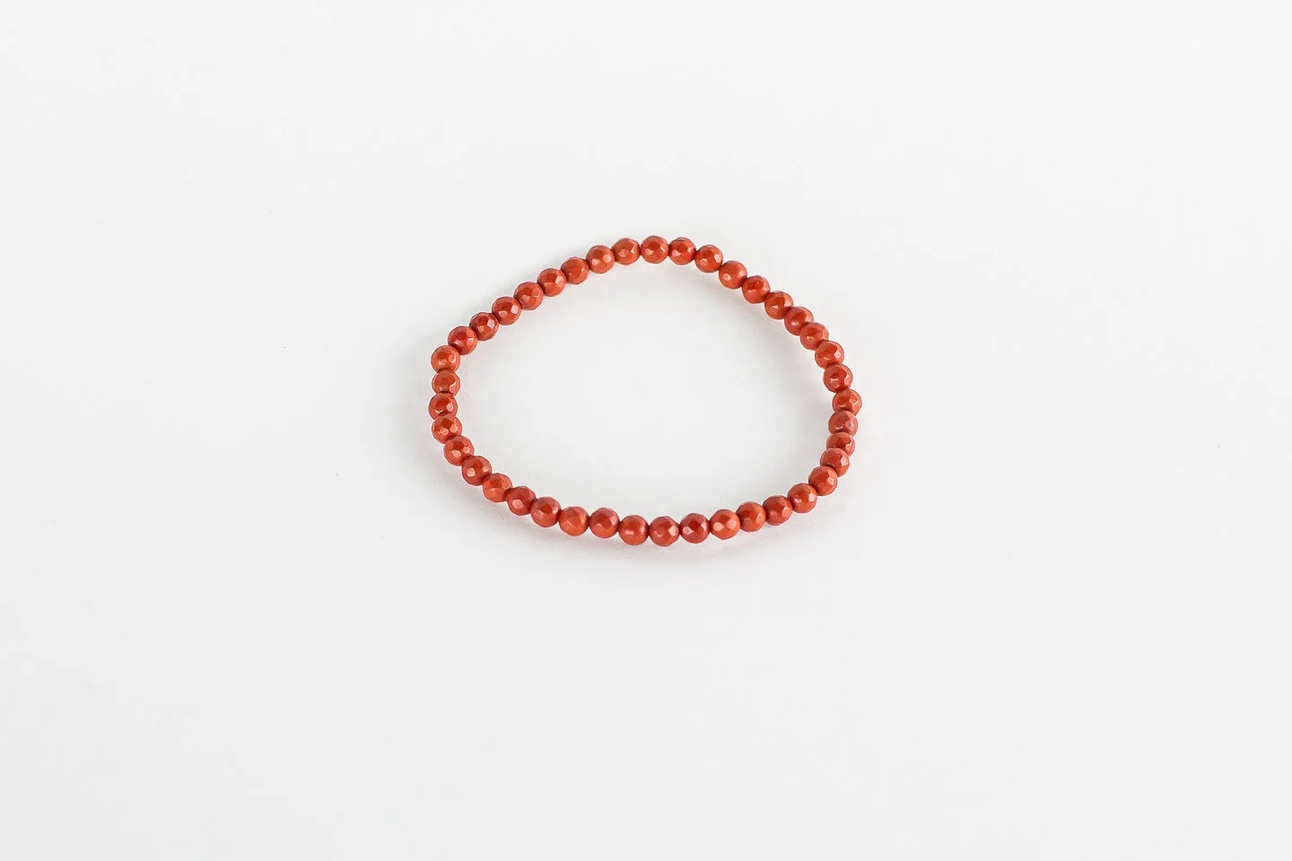 4mm Faceted Brecciated Bracelet