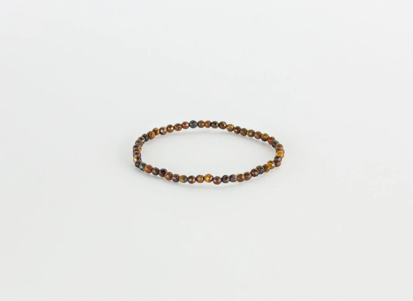 4mm Faceted Tigereye Bracelet