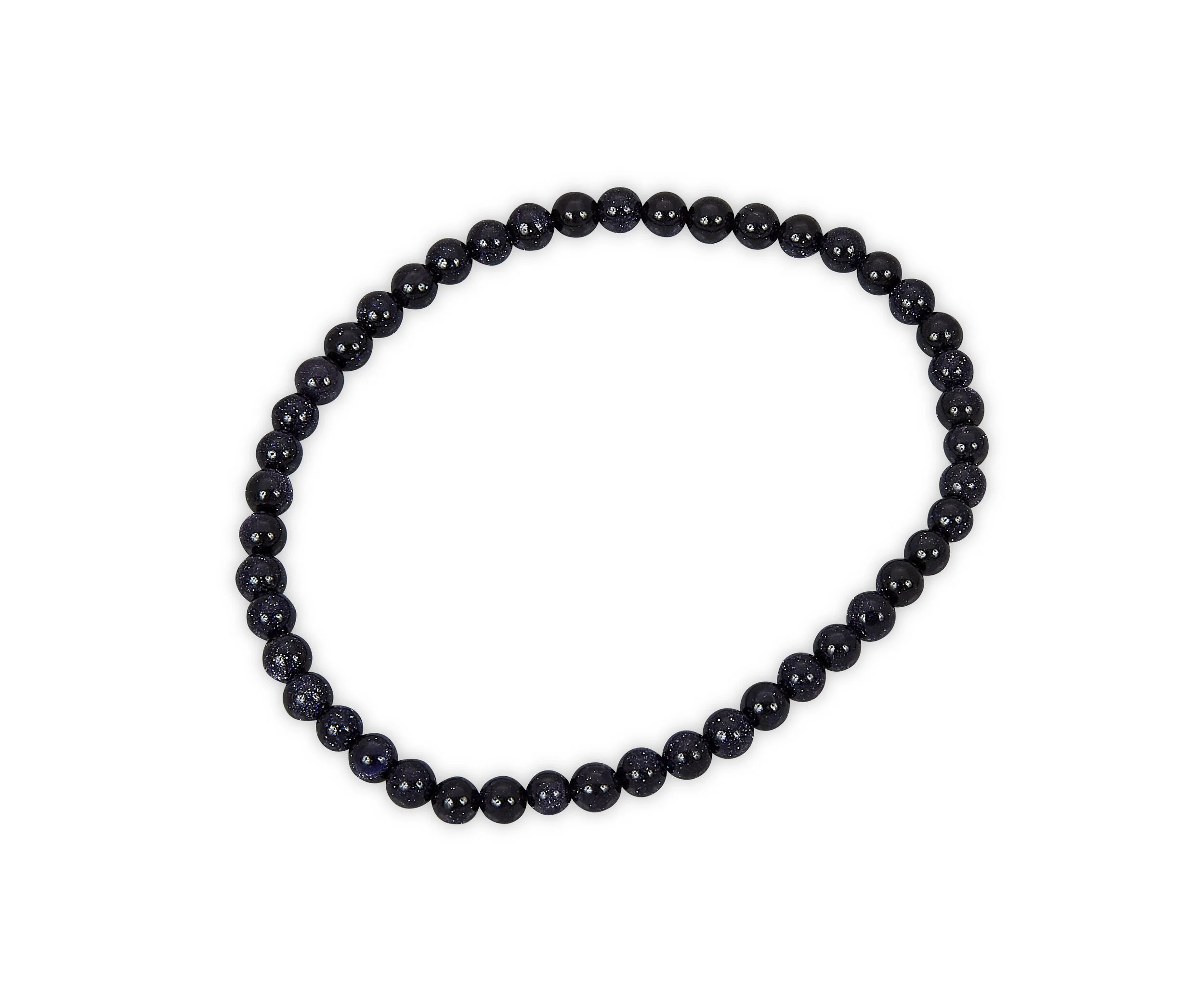 4mm Blue Goldstone Bracelet