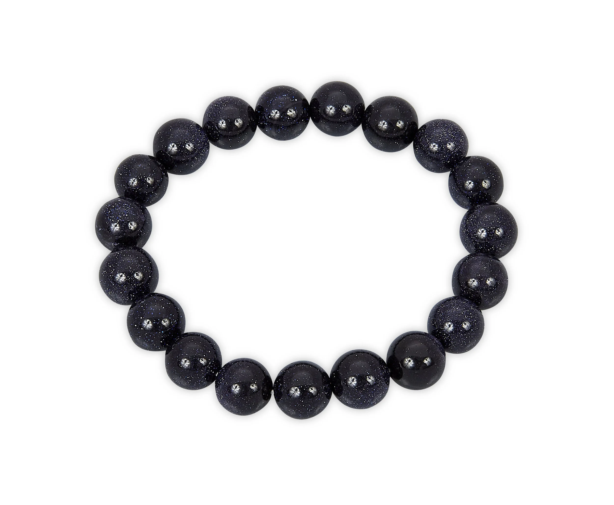 10mm Blue Goldstone Braclelet
