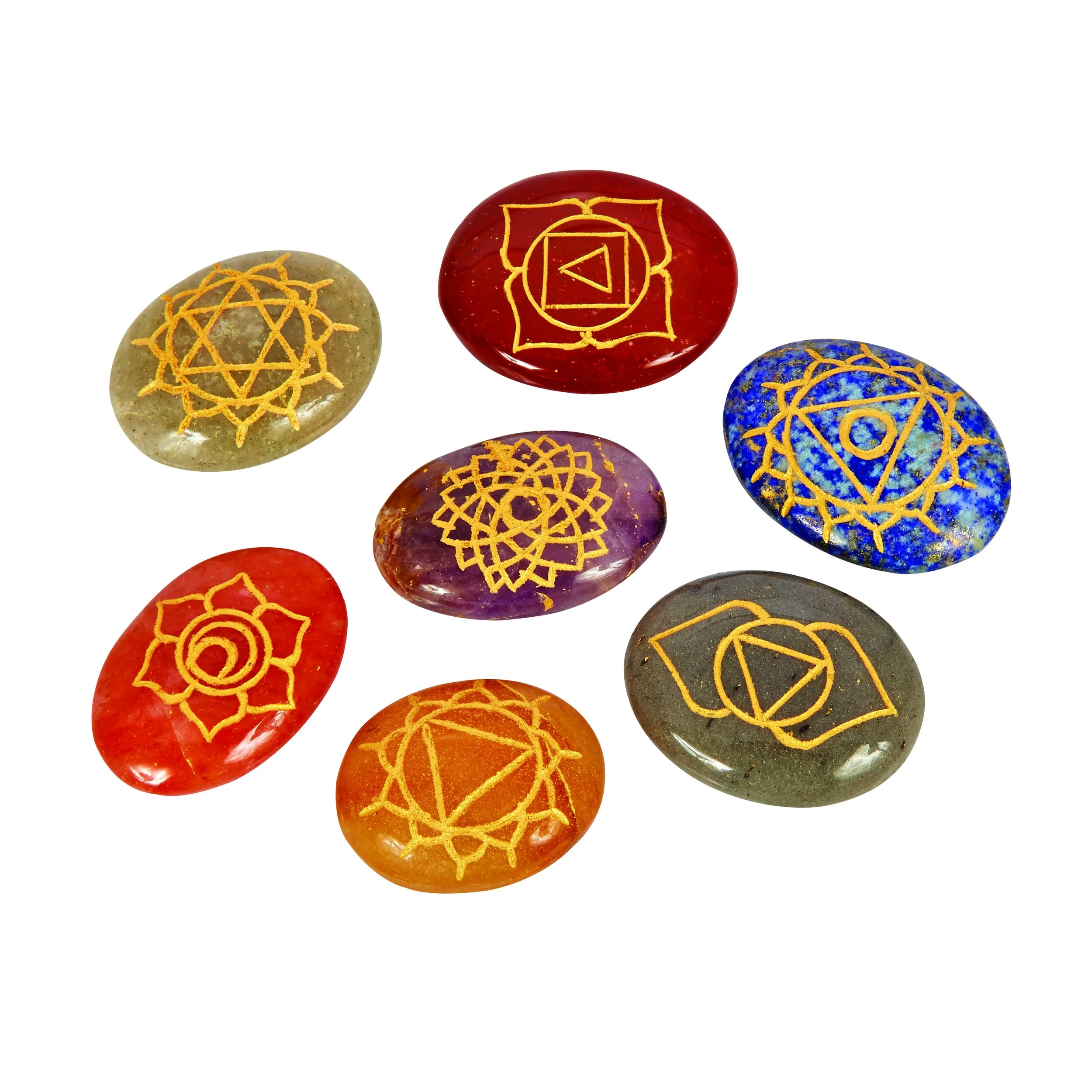 7 pc. Gemstone Chakra Set