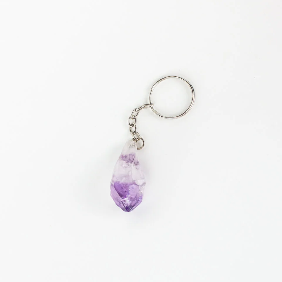 Amethyst Point Key Chain