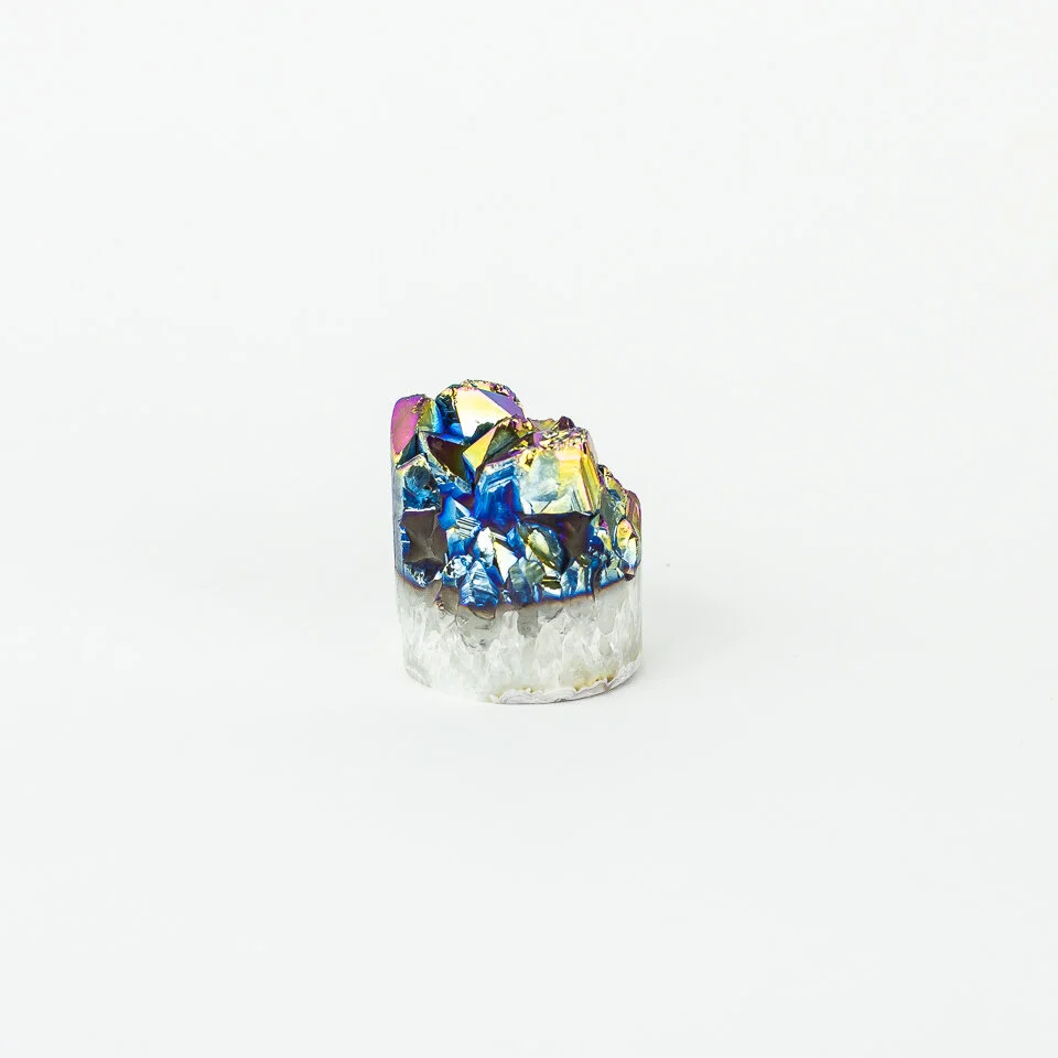 Rainbow Plated Amethyst Cylinder