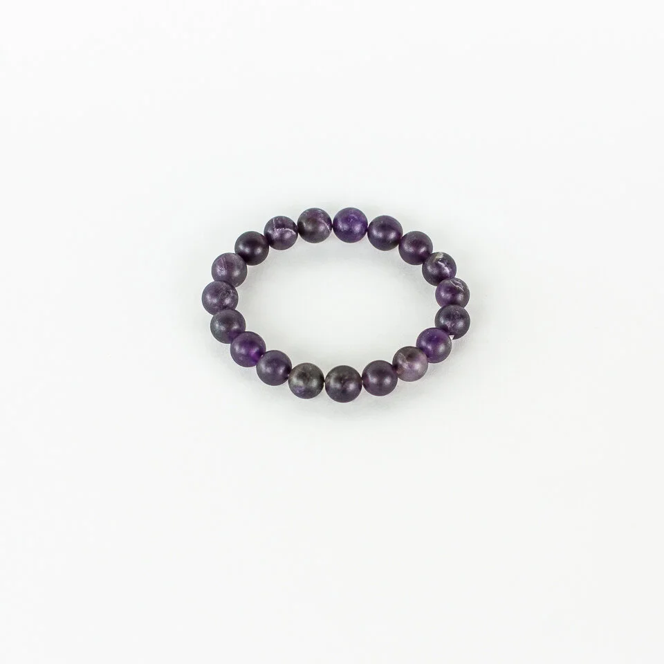 10mm Matte Amethyst Bracelet