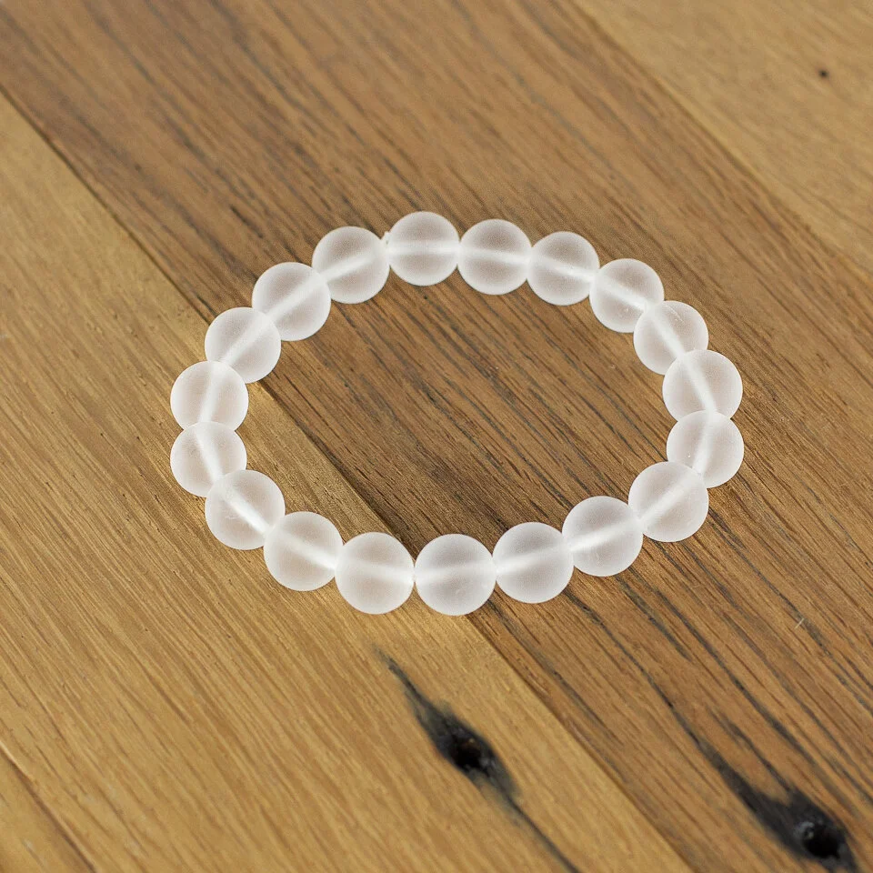 10mm Matte Quartz Bracelet