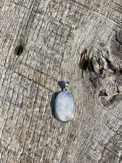 Sterling Silver Rainbow Moonstone Pendant