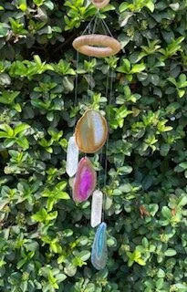 5 pc. Agate  &amp; Quartz Point Mobile