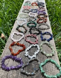 25 pc. Gemstone Chip Bracelet Assortment