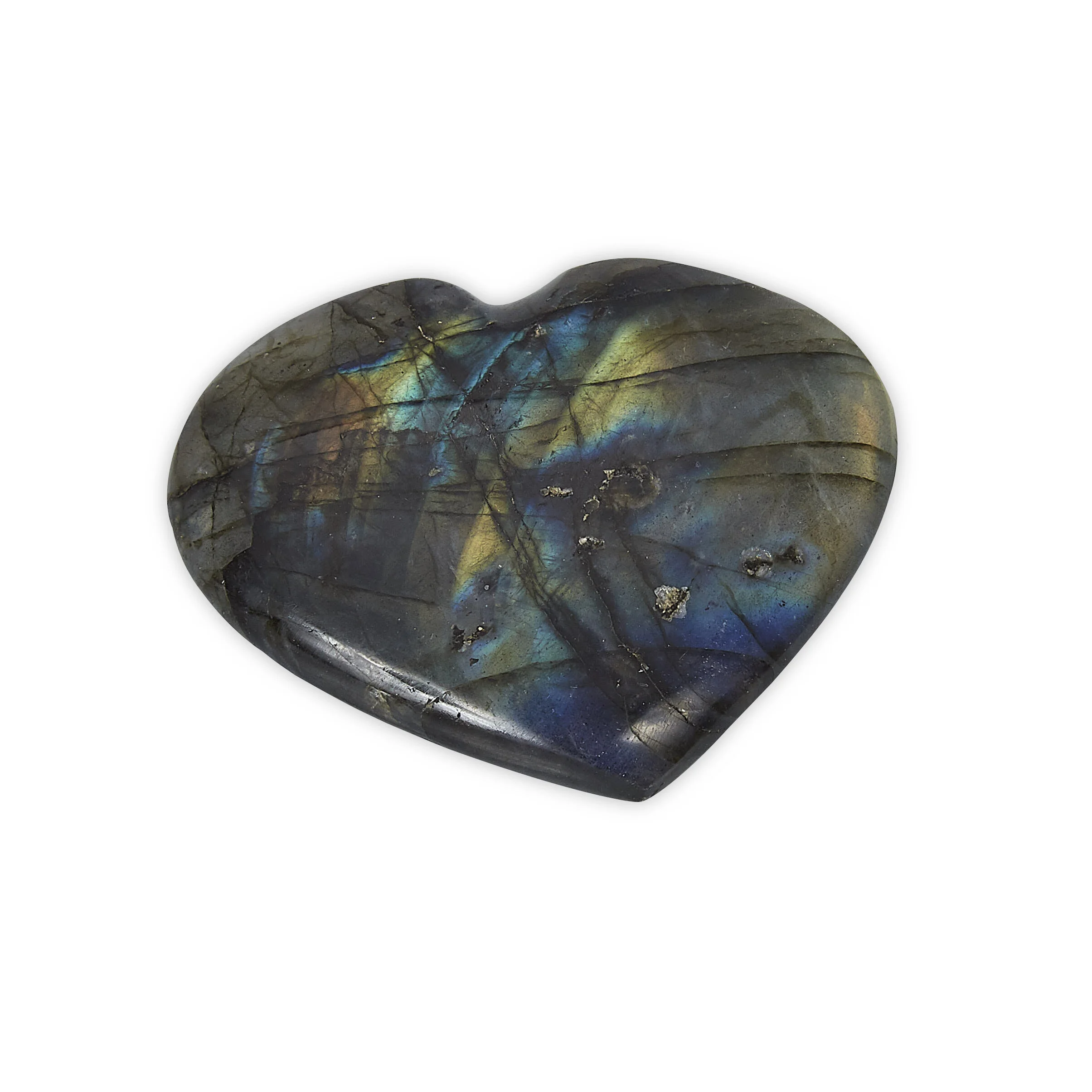 Large Labradorite Heart