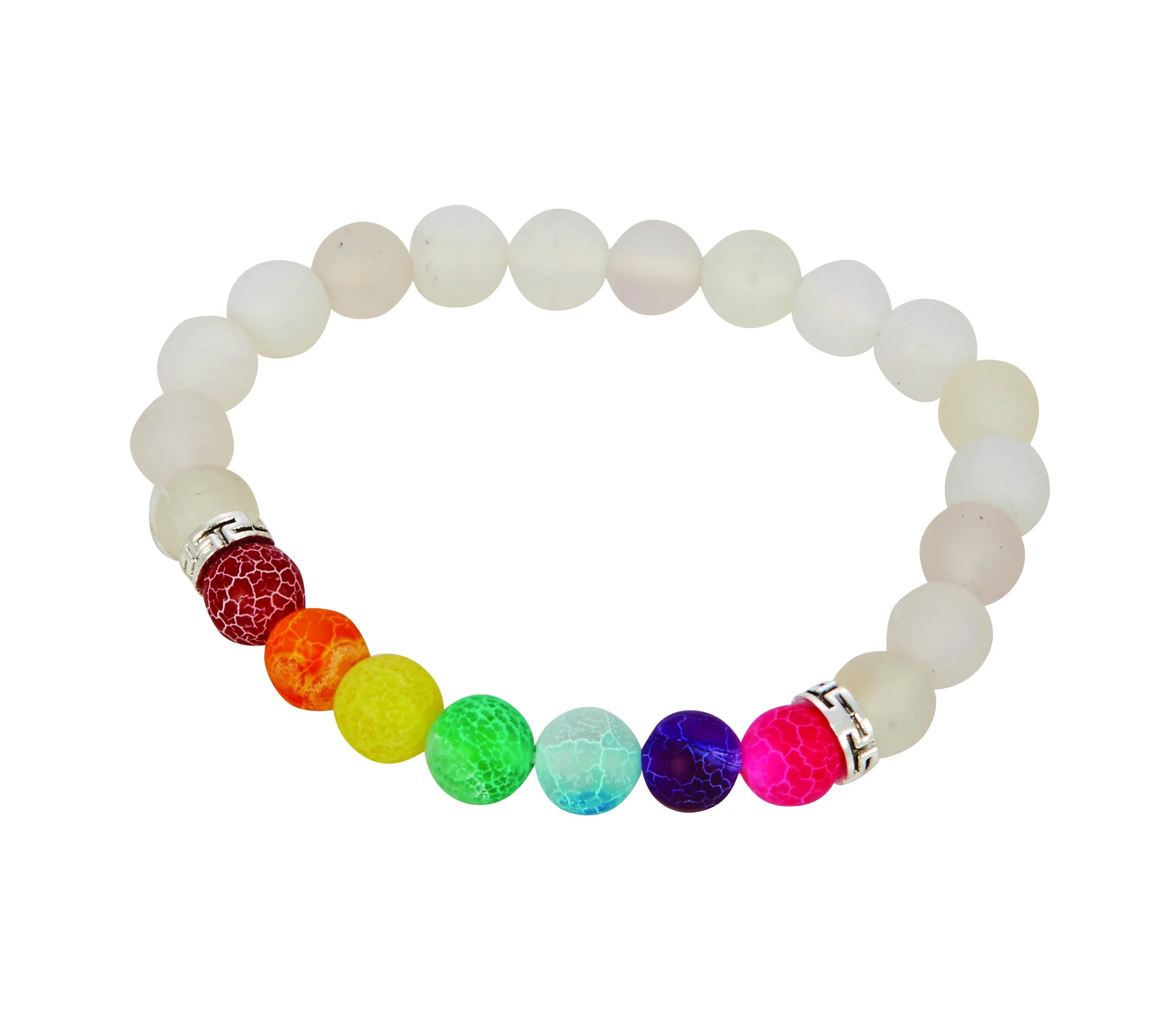 Frosted Agate Chakra Bracelet