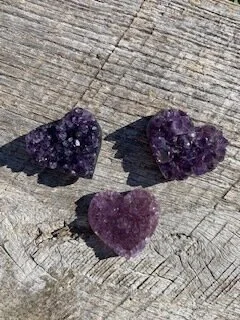 Amethyst Druze Heart