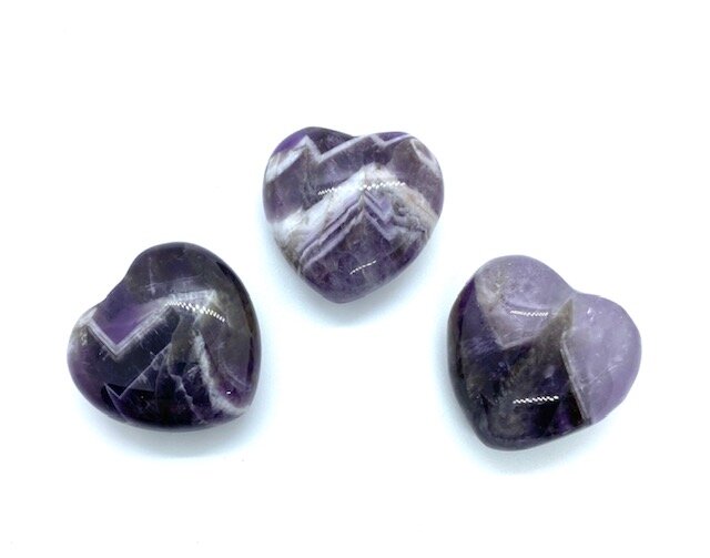 30mm Amethyst Pocket Heart