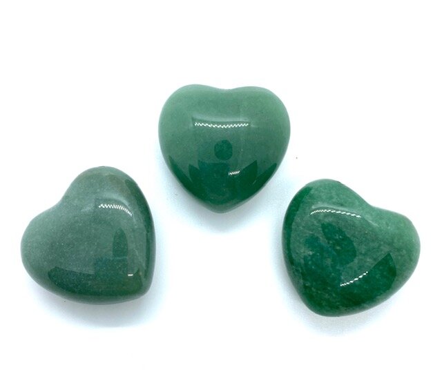 30mm Aventurine Pocket Heart