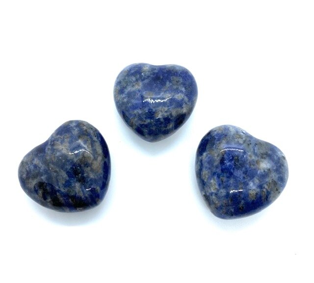 30mm Sodalite Pocket Heart