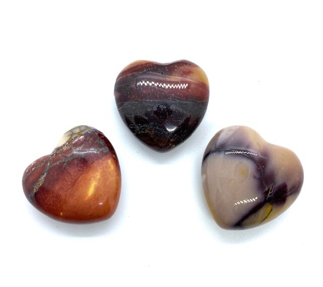 30mm Mookaite Pocket Heart
