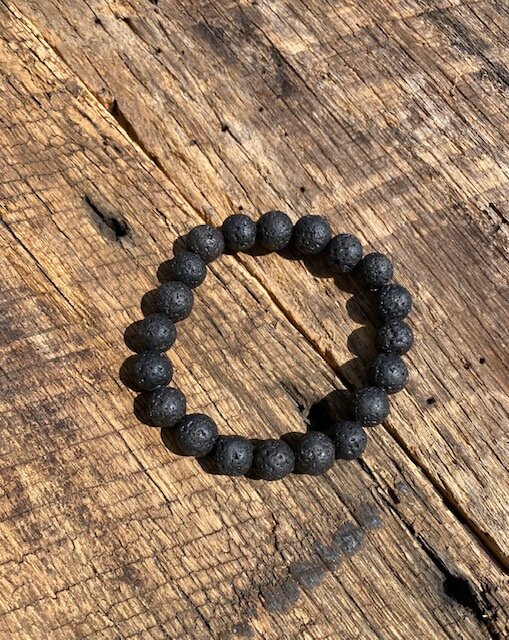 10mm Lava Bead Bracelet