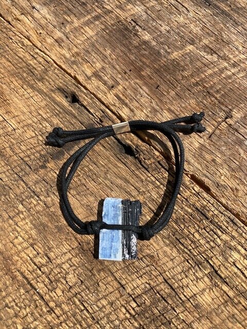 Kyanite &amp; Black Tourmaline Bracelet