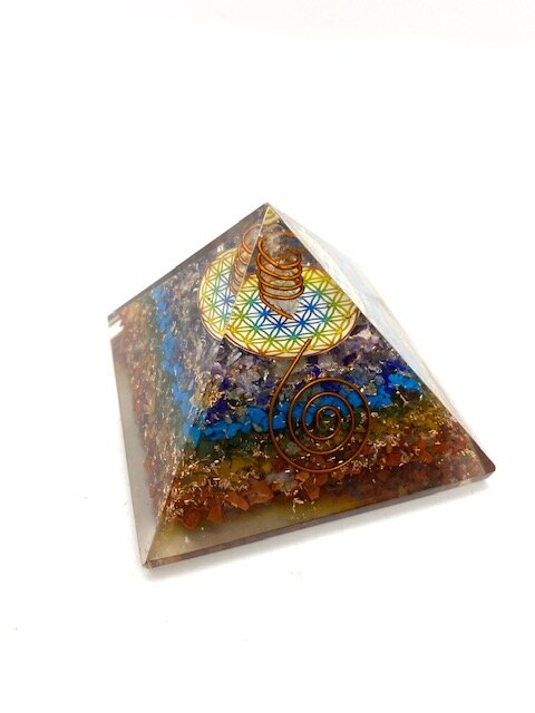 7cm Chakra Orgonite Pyramid