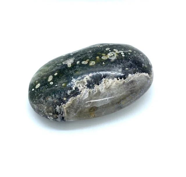 Orbicular Jasper Palm Stone