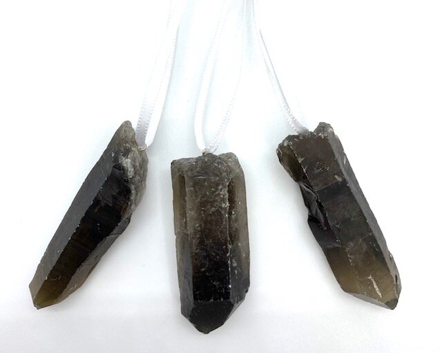 Raw Smoky Quartz Ornament