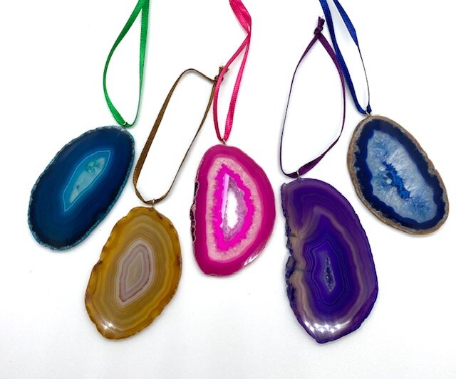 5 pc. Assorted Agate Ornaments