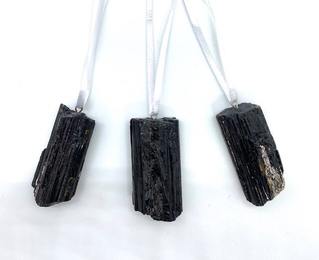 Raw Black Tourmaline Ornament