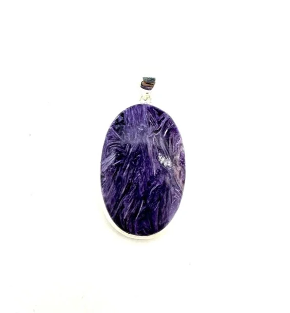 Sterling Silver Charoite Pendant