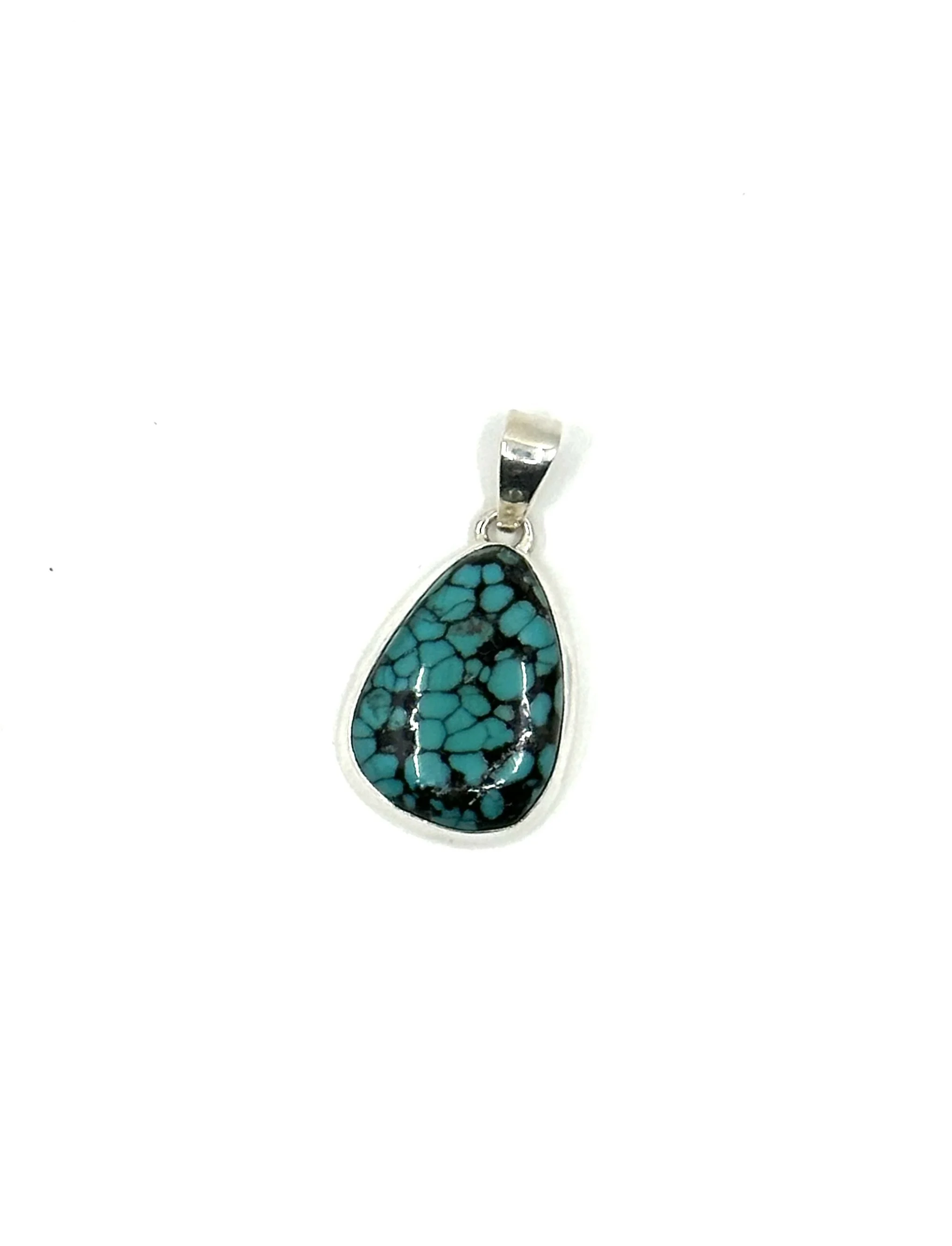 Sterling Silver Tibetan Turquoise Pendant
