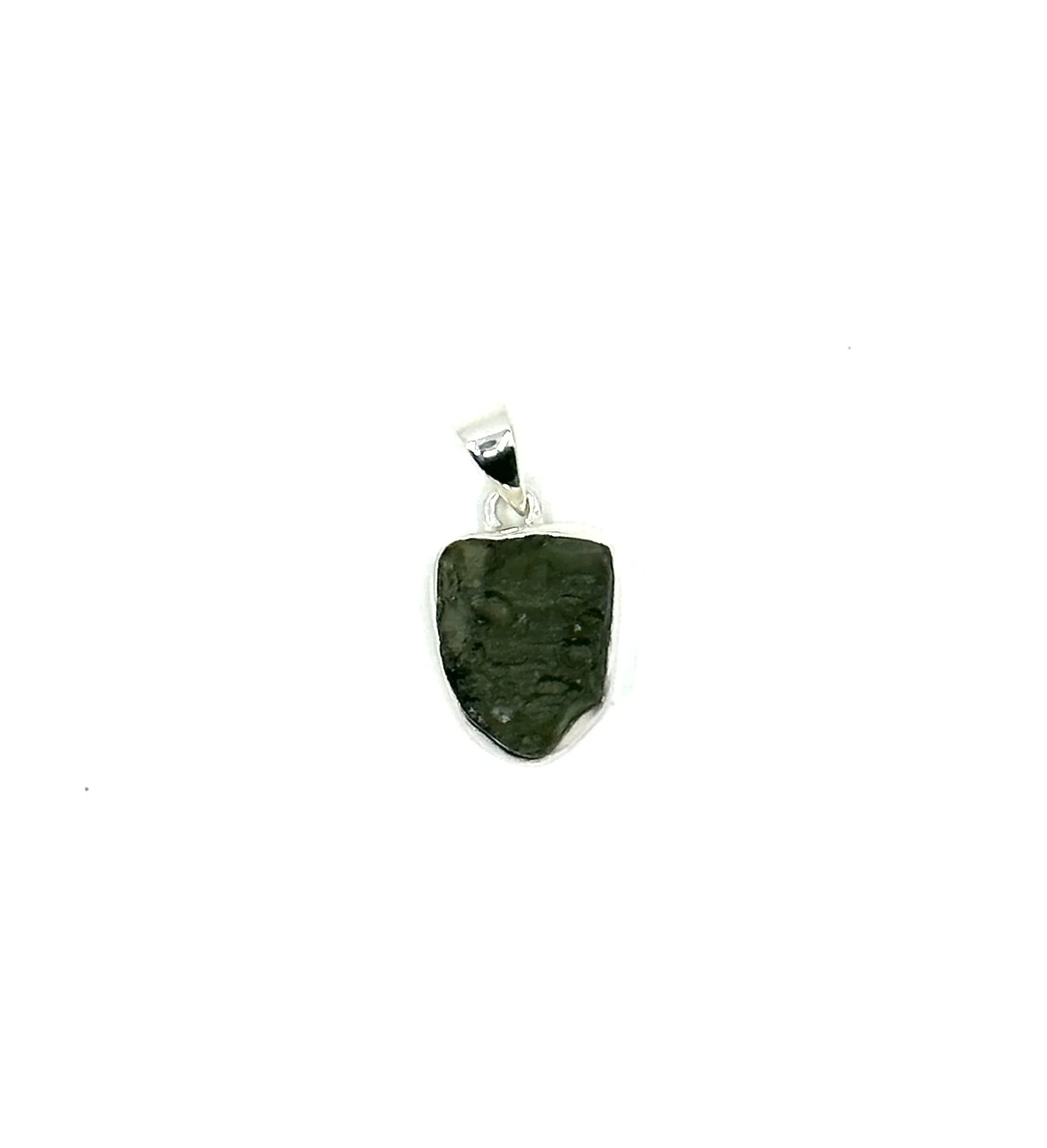 Sterling Silver Moldavite Pendant