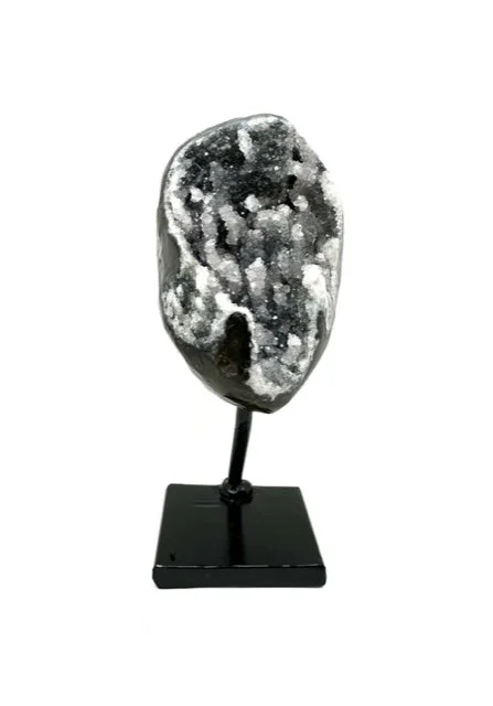 Rainbow Amethyst on metal base